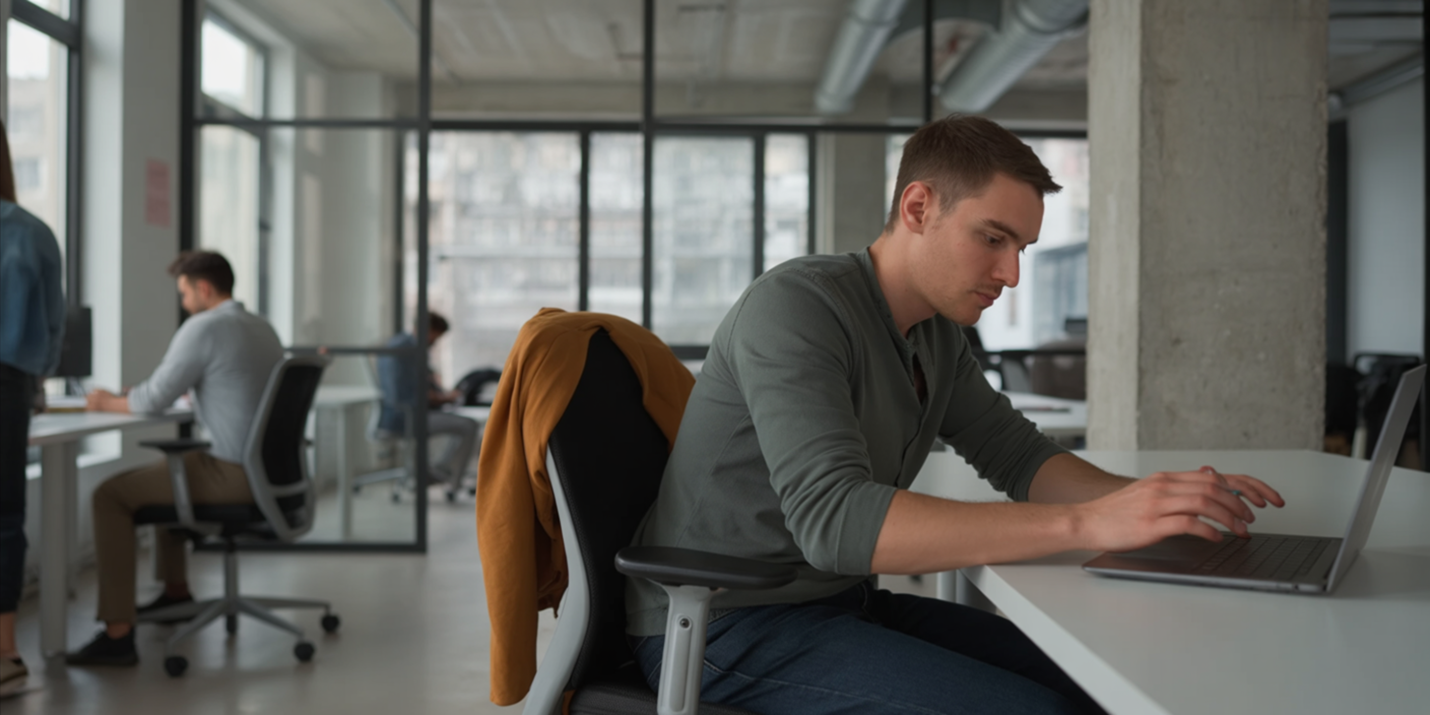 Professional working in modern office environment